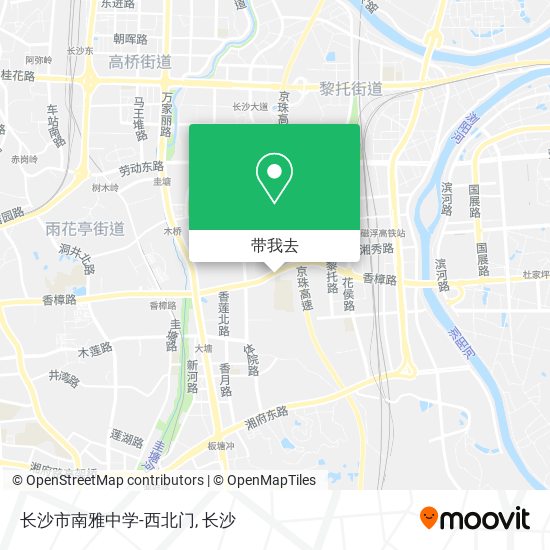 长沙市南雅中学-西北门地图