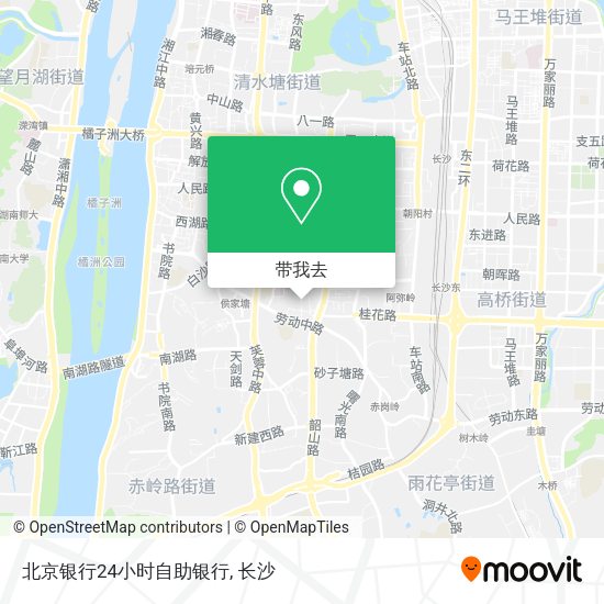 北京银行24小时自助银行地图