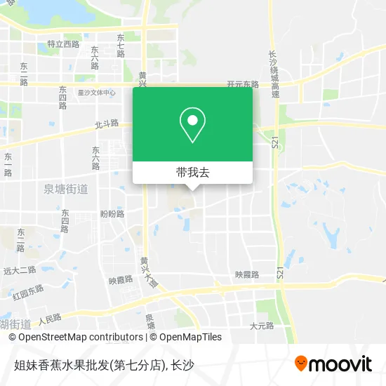 姐妹香蕉水果批发(第七分店)地图
