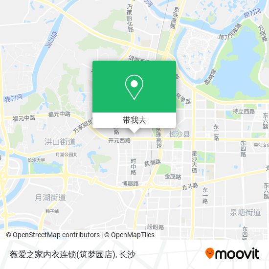 薇爱之家内衣连锁(筑梦园店)地图