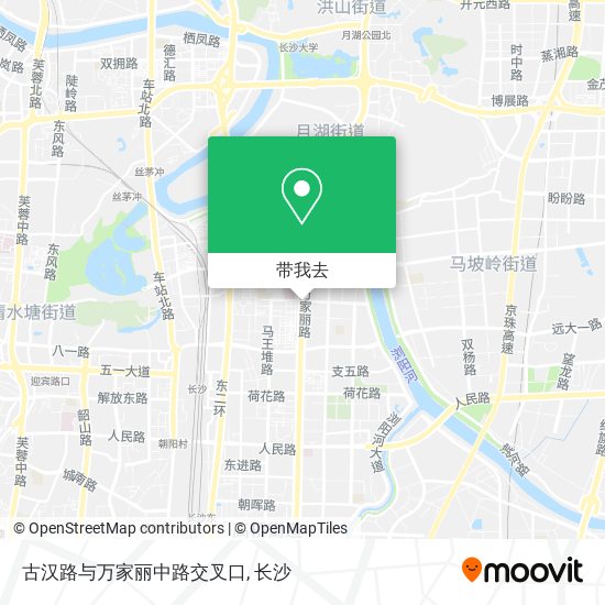 古汉路与万家丽中路交叉口地图