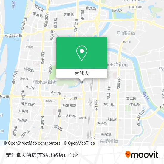 楚仁堂大药房(车站北路店)地图