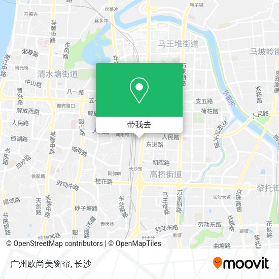 广州欧尚美窗帘地图
