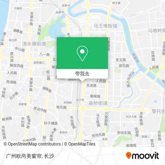 广州欧尚美窗帘地图