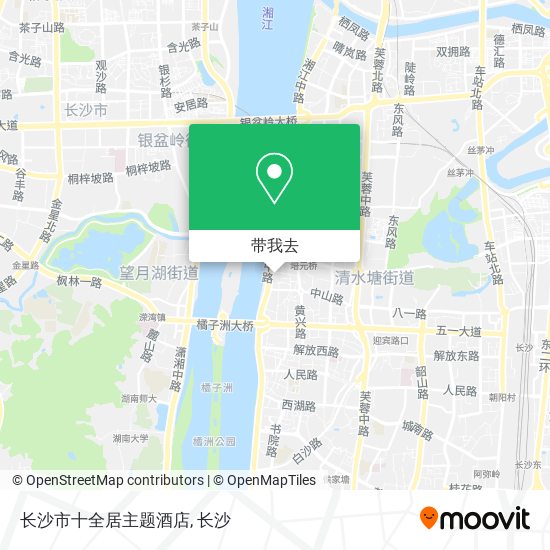 长沙市十全居主题酒店地图