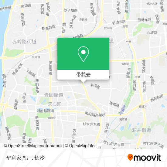 华利家具厂地图