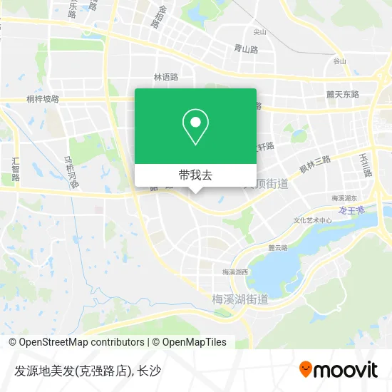 发源地美发(克强路店)地图