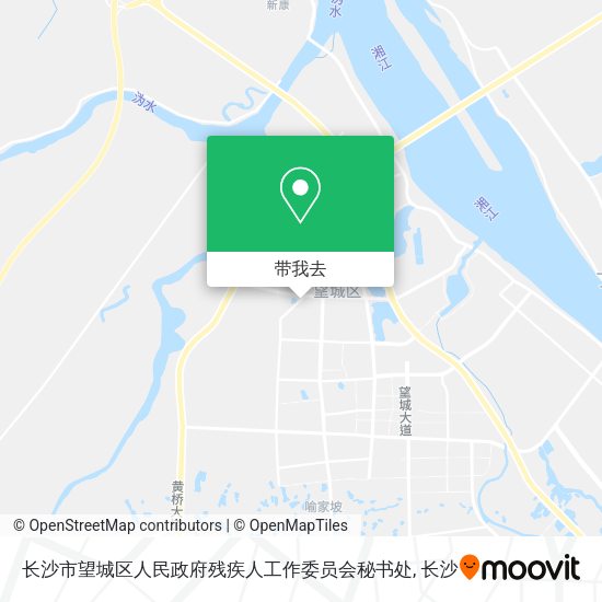 长沙市望城区人民政府残疾人工作委员会秘书处地图