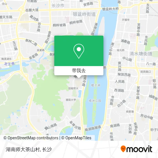 湖南师大茶山村地图