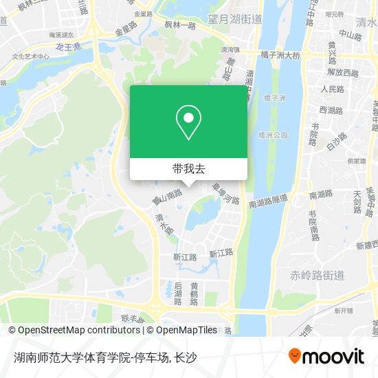 湖南师范大学体育学院-停车场地图