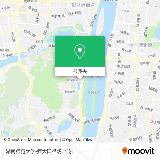 湖南师范大学-师大田径场地图