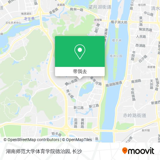 湖南师范大学体育学院德治园地图