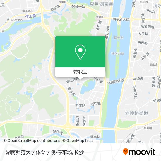 湖南师范大学体育学院-停车场地图