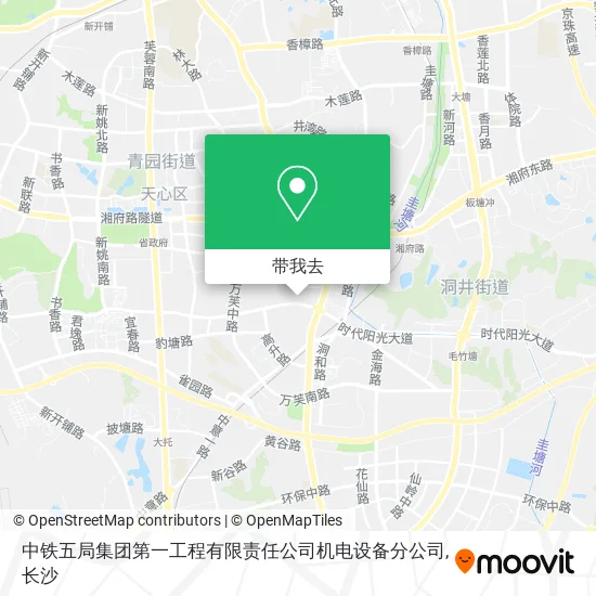 中铁五局集团第一工程有限责任公司机电设备分公司地图