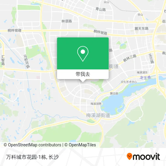 万科城市花园-1栋地图