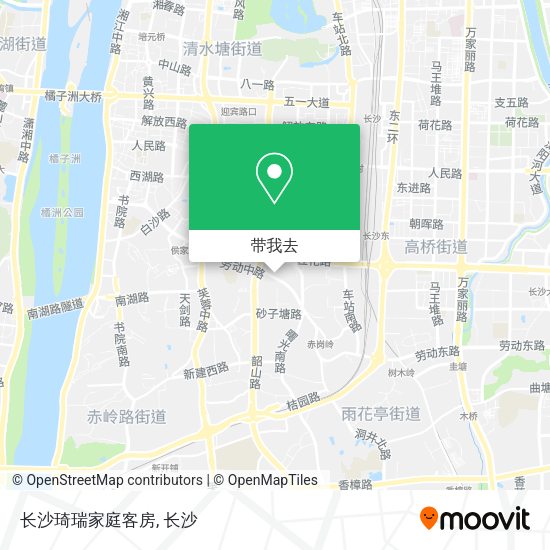 长沙琦瑞家庭客房地图