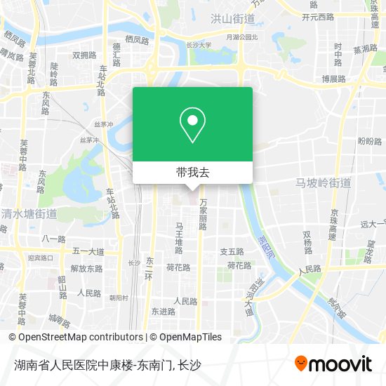 湖南省人民医院中康楼-东南门地图