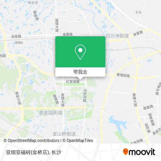 亚细亚磁砖(金桥店)地图