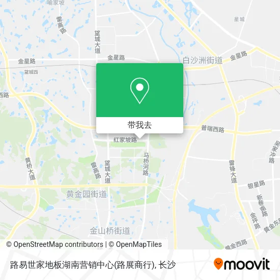 路易世家地板湖南营销中心(路展商行)地图