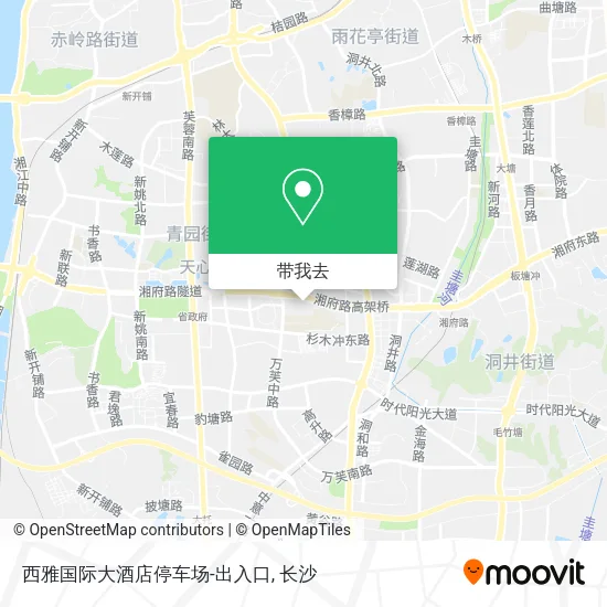 西雅国际大酒店停车场-出入口地图