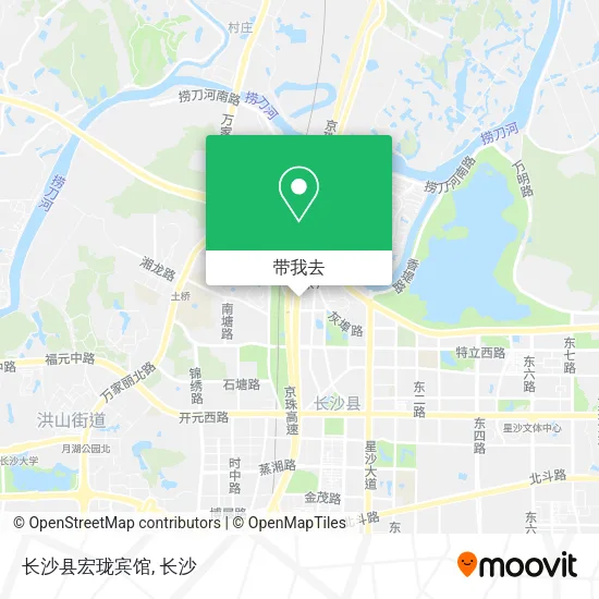 长沙县宏珑宾馆地图