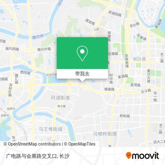 广电路与会展路交叉口地图