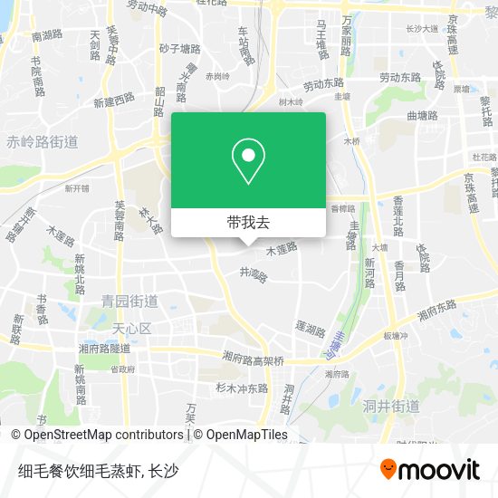 细毛餐饮细毛蒸虾地图