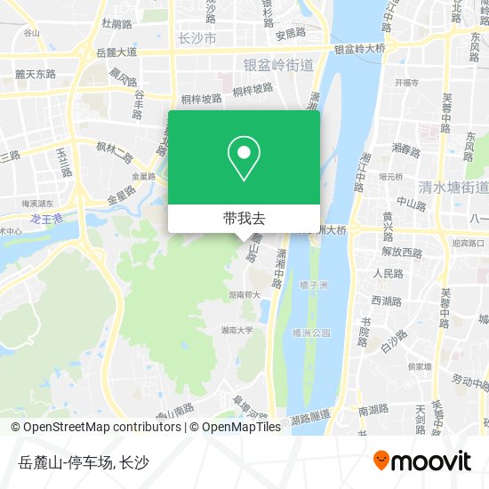 岳麓山-停车场地图