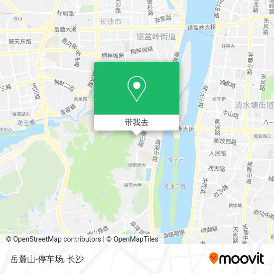 岳麓山-停车场地图