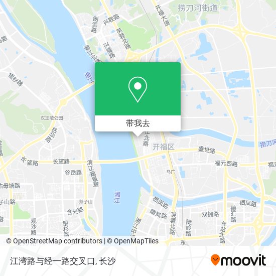 江湾路与经一路交叉口地图