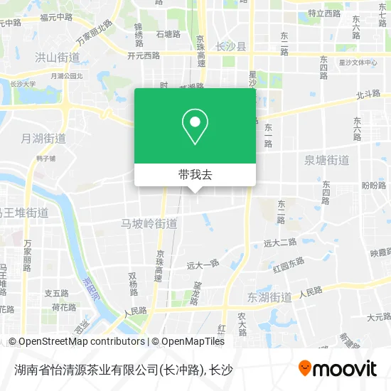 湖南省怡清源茶业有限公司(长冲路)地图