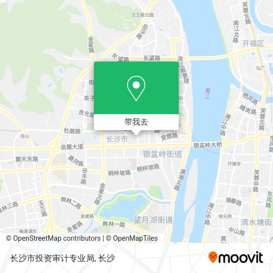 长沙市投资审计专业局地图