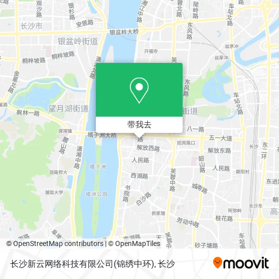 长沙新云网络科技有限公司(锦绣中环)地图