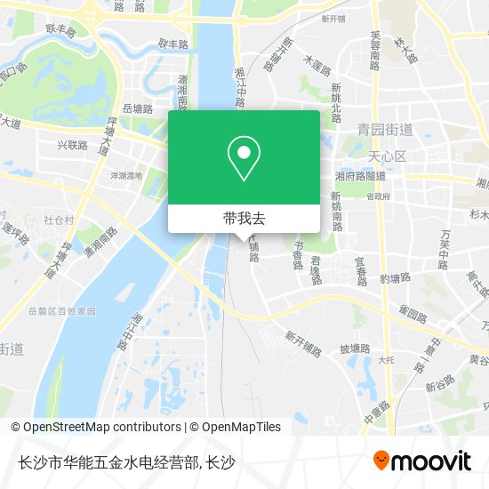 长沙市华能五金水电经营部地图