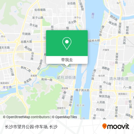 长沙市望月公园-停车场地图