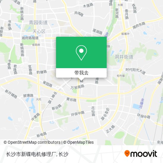 长沙市新碟电机修理厂地图