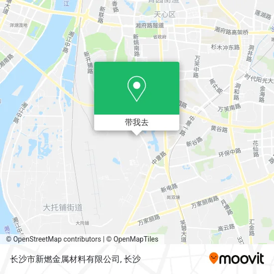 长沙市新燃金属材料有限公司地图