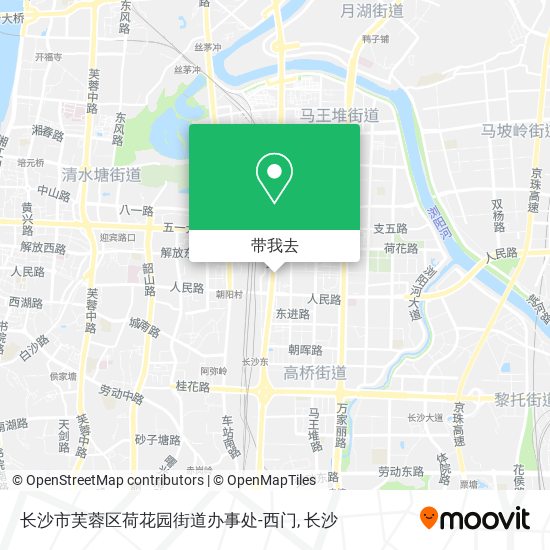长沙市芙蓉区荷花园街道办事处-西门地图