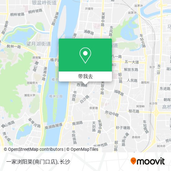 一家浏阳菜(南门口店)地图