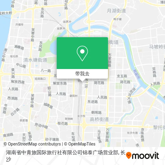 湖南省中青旅国际旅行社有限公司锦泰广场营业部地图