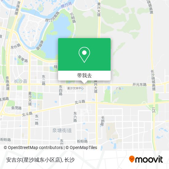 安吉尔(星沙城东小区店)地图