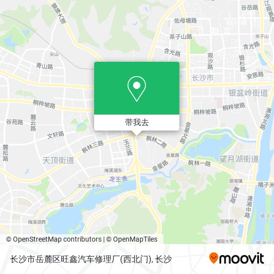长沙市岳麓区旺鑫汽车修理厂(西北门)地图