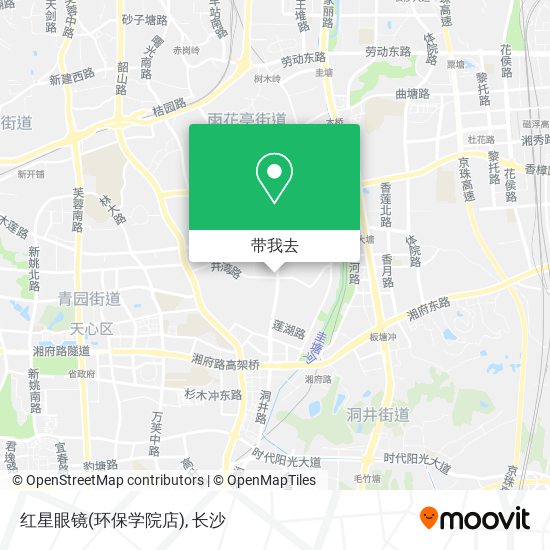红星眼镜(环保学院店)地图