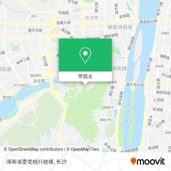湖南省委党校行政楼地图