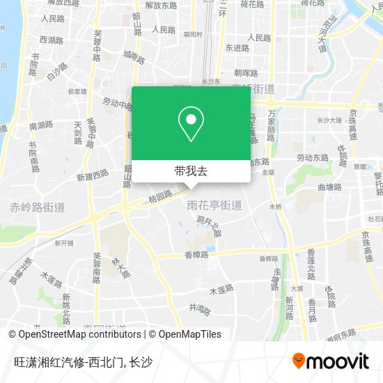 旺潇湘红汽修-西北门地图