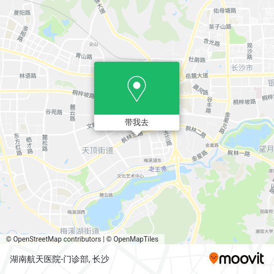 湖南航天医院-门诊部地图