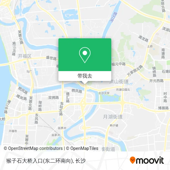 猴子石大桥入口(东二环南向)地图