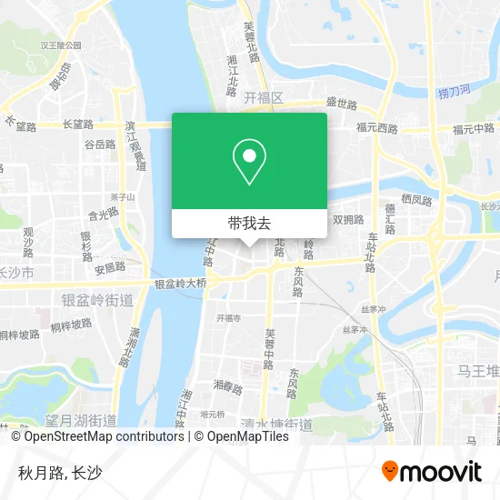 秋月路地图