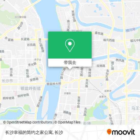 长沙幸福的简约之家公寓地图