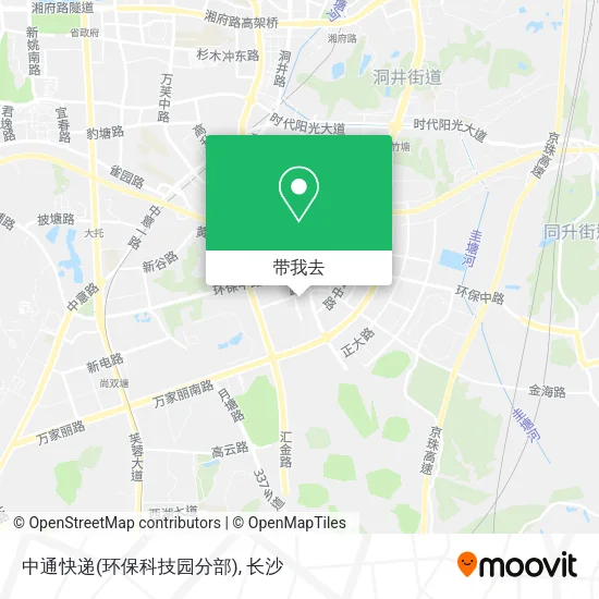中通快递(环保科技园分部)地图